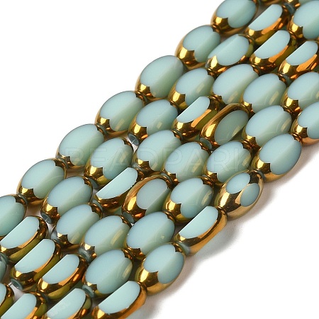 Electroplate Glass Beads Strands EGLA-P061-02A-11-1