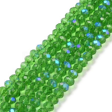 Electroplate Glass Beads Strands EGLA-A034-T6mm-L08-1