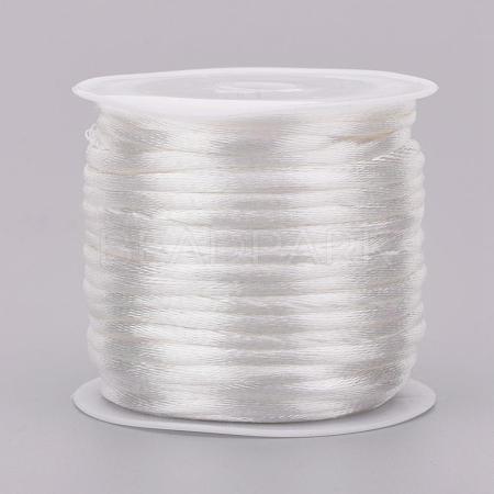 Nylon Satin Rattail Cords NWIR-L006-1mm-27-1