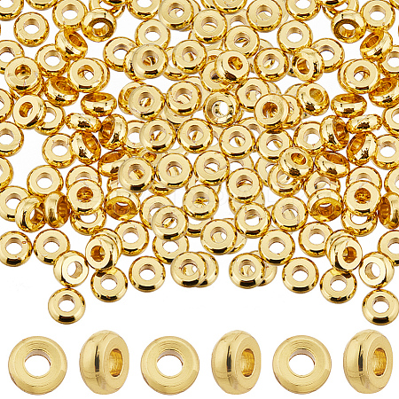 200Pcs Brass Spacer Beads KK-SC0004-05-1