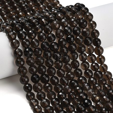 Natural Smoky Quartz Beads Strands G-C280-B09-8mm-1