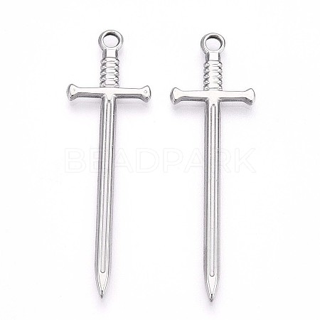 Non-Tarnish 304 Stainless Steel Pendants X-STAS-N098-135P-1