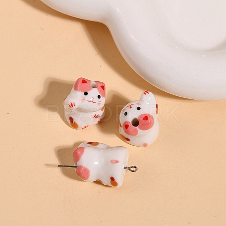 Handmade Bright Glazed Porcelain Beads PW-WG107B1-01-1
