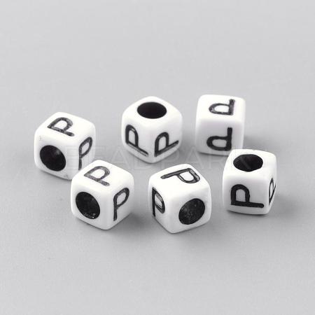 Opaque Acrylic Beads SACR-Q188-02P-1