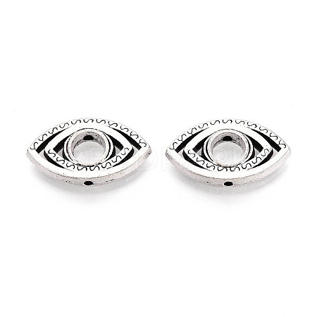 Tibetan Style Alloy Bead Frame TIBEB-T005-01AS-1