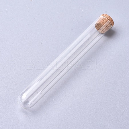 Transparent Glass Test Tubes CON-WH0069-48C-1