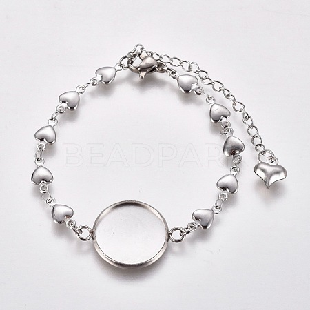 304 Stainless Steel Bracelet Making X-STAS-L248-009P-1