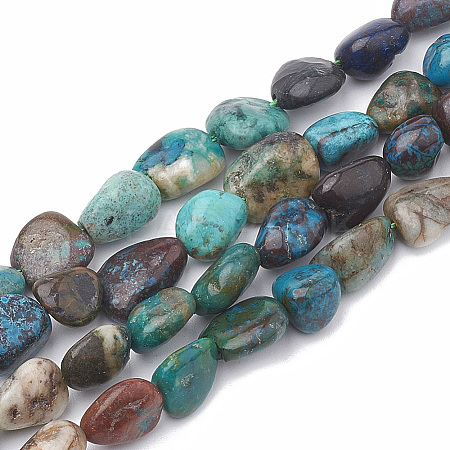 Natural Chrysocolla Beads Strands G-S331-8x10-003-01-1