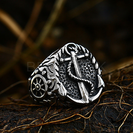 304 Stainless Steel Finger Rings for Men FS-WG78993-19-1