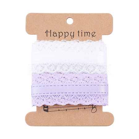 4 Yards 2 Colors Polyester Lace Trim OCOR-TADJ0001-02A-1