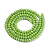 Electroplate Opaque Solid Color Glass Beads Strands EGLA-A044-P2mm-L30-3
