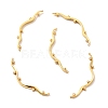 Rack Plating Brass Clear Cubic Zirconia Connector Charms KK-M230-21G-1
