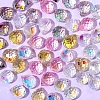 50Pcs Strawberry Transparent Glass Charms PW-WGCC72C-02-1