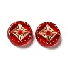 Transparent Plating Acrylic Beads X-OACR-L013-034A-1