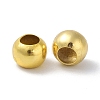Brass Smooth Round Beads KK-XCP0001-40-3