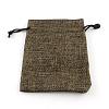 Burlap Packing Pouches Drawstring Bags ABAG-Q050-10x14-05-1
