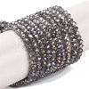 Baking Electroplate Glass Beads Strands X-DGLA-A039-J2MM-B06-1