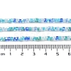 Gradient Color Electroplate Glass Bead Strands X-GLAA-E042-05-B07-5