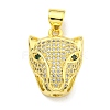 Brass Micro Pave Cubic Zirconia Pendants KK-K354-13G-G-1