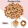120Pcs Pinewood Large Hole European Beads WOOD-OC0003-81A-2