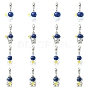 16Pcs 4 Styles Spray Printed Alloy European Dangle Charms FIND-CJ0005-53-1