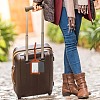CutHollow 4Pcs PU Leather Luggage Tag OFST-CL0001-01B-02-7