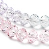 Transparent Painted Glass Beads Strands DGLA-A034-T8mm-A23-4