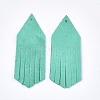 Eco-Friendly Sheepskin Leather Tassel Pendants FIND-S301-13A-03-2