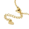 PVD Vacuum Plating 304 Stainless Steel Star Link Anklet with Cable Chains for Women STAS-E001-20G-3