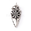 Tibetan Style 304 Stainless Steel Pendants STAS-P305-60AS-1