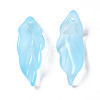 Transparent Spray Painted Glass Pendants GLAA-N035-017-F02-3