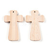 Natural Pine Wood Big Pendants WOOD-N016-54A-1