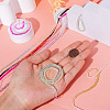 10 Strands 10 Colors Transparent Gradient Color Glass Beads Strands GLAA-TA0001-56-6