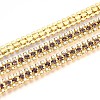Iron Rhinestone Cup Chains CH-T006-04G-05-1