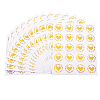 20Pcs Valentine's Day Round Dot Plastic Adhesive Stickers STIC-WH0004-16-1