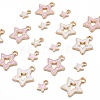 80Pcs 4 Styles Alloy Enamel Pendants ENAM-LS0001-27LG-5