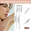 20Pcs Long-Lasting Plated Brass Chain Extender KK-BBC0023-26P-2