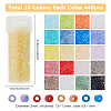 100G 20 Styles Cylinder Seed Beads SEED-DC0001-12-2