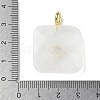 Natural Quartz Crystal Faceted Pendants G-C274-03-G09-3