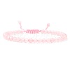 Adjustable Women's Rose Quartz Beaded Bracelet CN3407-48-1