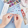 DIY Baking Paint Crackle Glass Beads Stretch Bracelet Making Kits DIY-PH0004-54D-3
