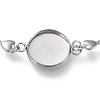 Tarnish Resistant 304 Stainless Steel Bracelet Making STAS-L248-009P-B-4