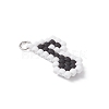 Glass Seed Beaded Musical Note Pendants PALLOY-MZ01050-3