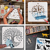 Large Plastic Reusable Drawing Painting Stencils Templates DIY-WH0172-699-4