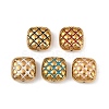 304 Stainless Steel Enamel Waffle Beads STAS-Z140-18G-1