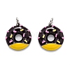 Brass Enamel Pendants KK-O140-06A-P-1