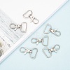 Zinc Alloy Swivel D Rings Lobster Claw Clasps X-E341-8-6