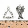 Tibetan Style Alloy Pendants TIBEP-M038-02AS-4