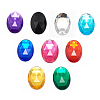 Acrylic Rhinestone Flat Back Cabochons GACR-Q011-30x40-M-1