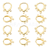 12Pcs 3 Style Brass Hoop Earring Findings KK-BC0012-37-1